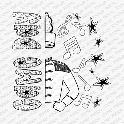 Game Day Band Dotted DTF transfer - PrintPony™