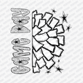 Game Day Cheer Dotted DTF transfer - PrintPony