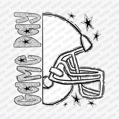 Game Day Football Dotted DTF transfer - PrintPony™