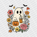 Ghost Trick or Treating Halloween DTF Transfer - PrintPony