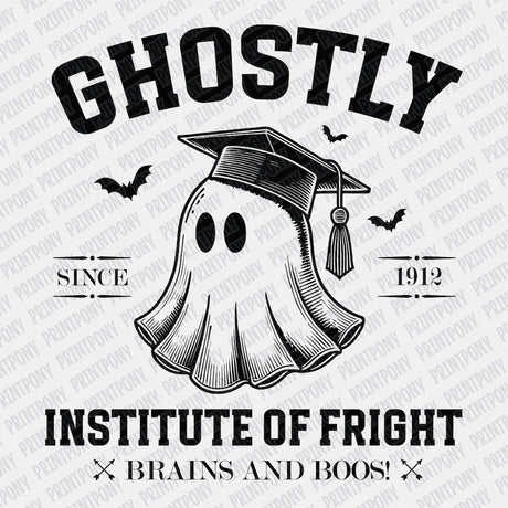 Ghostly Institute of Fright DTF transfer - Print Pony™