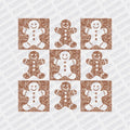 Gingerbread Pattern DTF transfer - PrintPony