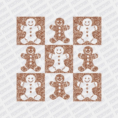 Gingerbread Pattern DTF transfer - Print Pony™