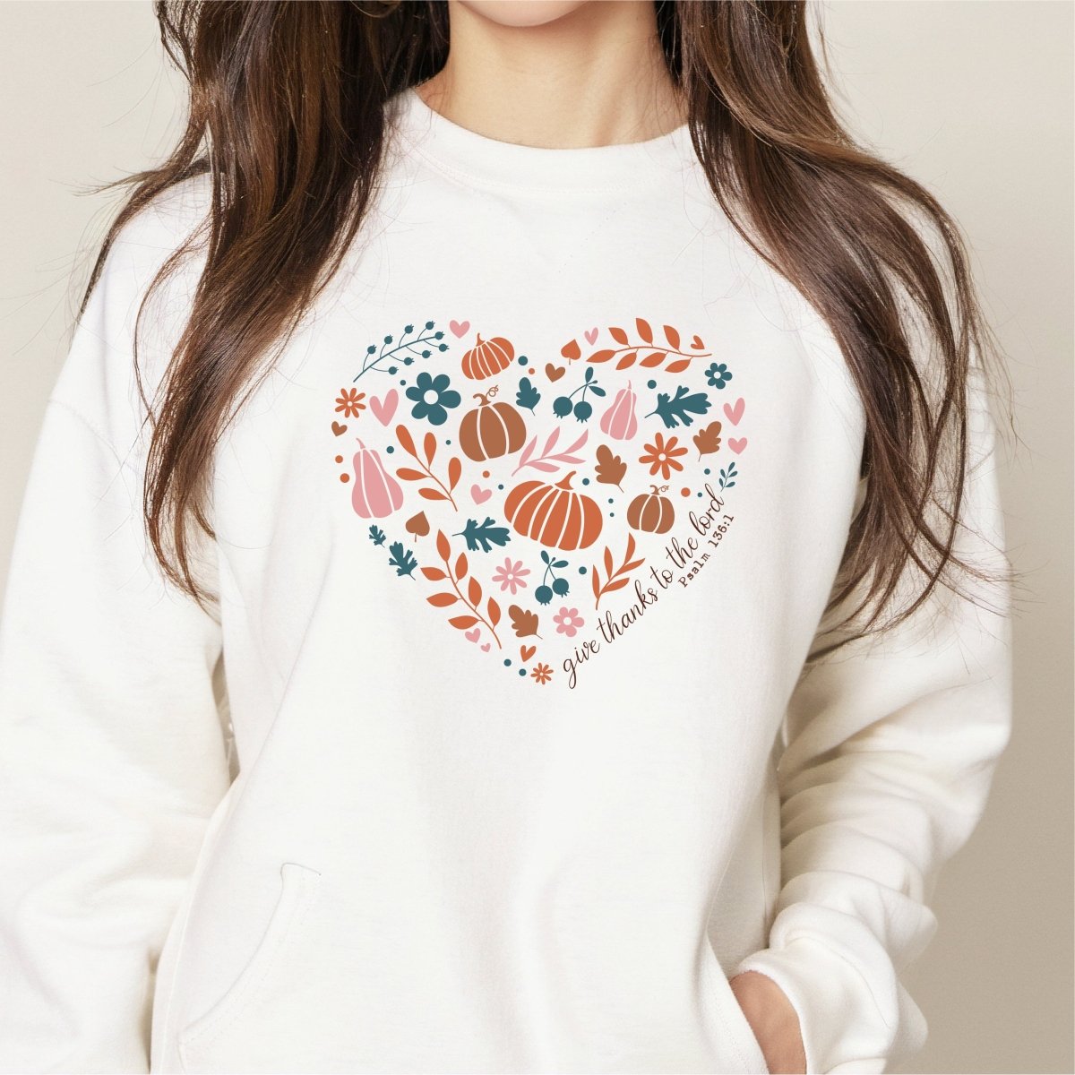 Give Thanks to the Lord Psalms 136:1 - DTF Transfer - PrintPony™