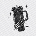 Glitter Skeleton Tumbler DTF transfer - PrintPony