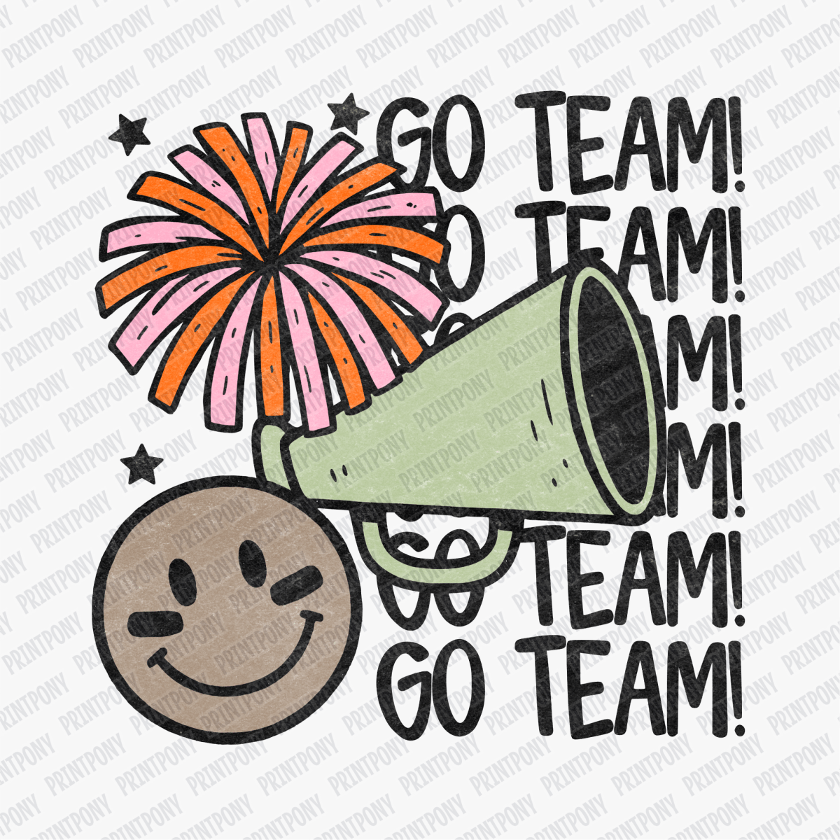 Go Team DTF Transfer - PrintPony™