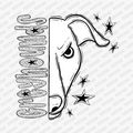 Greyhounds Mascot Dotted Design DTF Transfer - PrintPony™