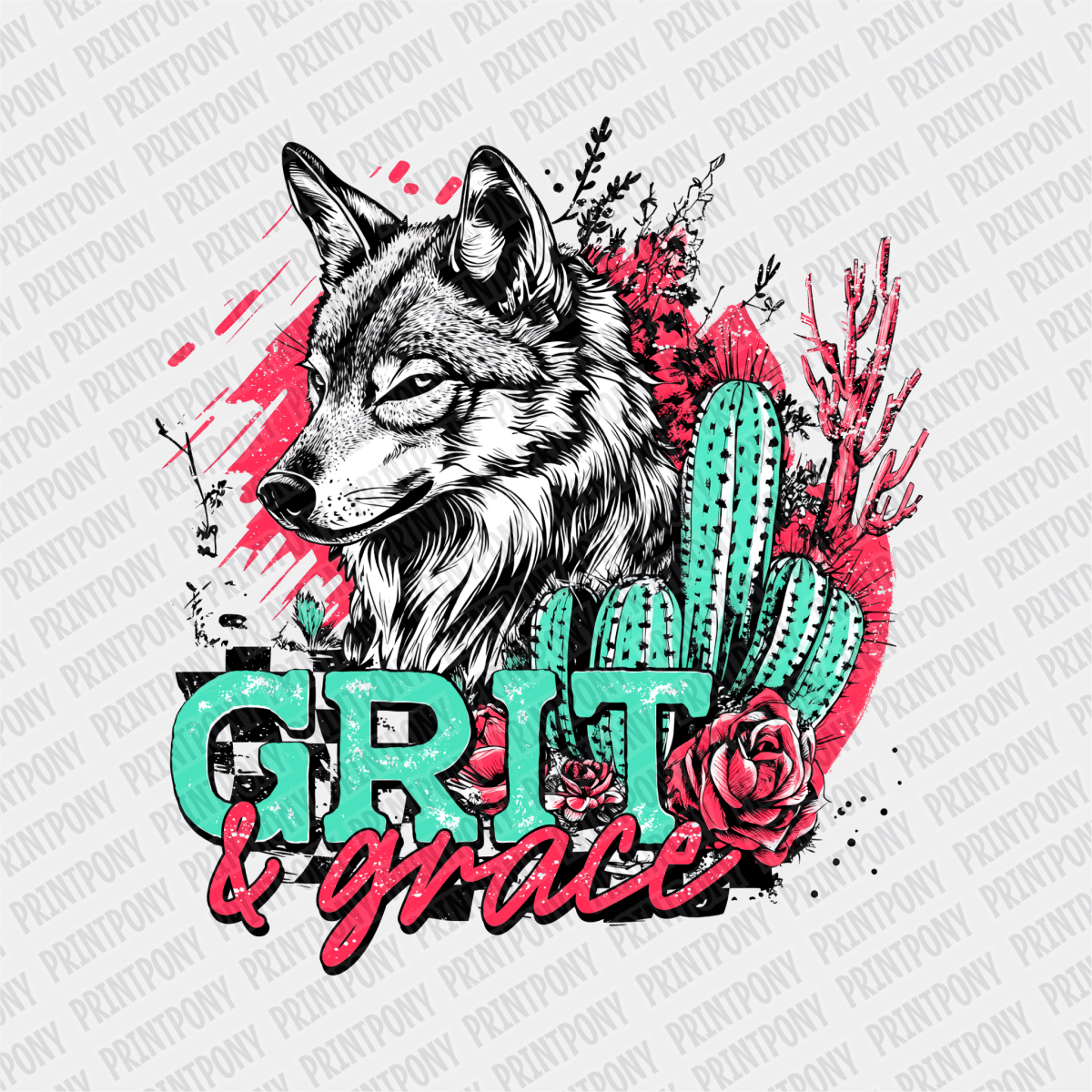 Grit and Grace DTF transfer - PrintPony