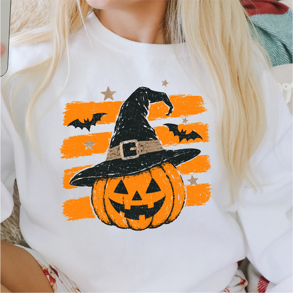 Halloween Brush Strokes Pumpkin  - DTF Transfer