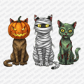 Halloween Cats DTF Transfer - PrintPony