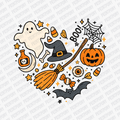 Halloween Doodle collage DTF Transfer - PrintPony