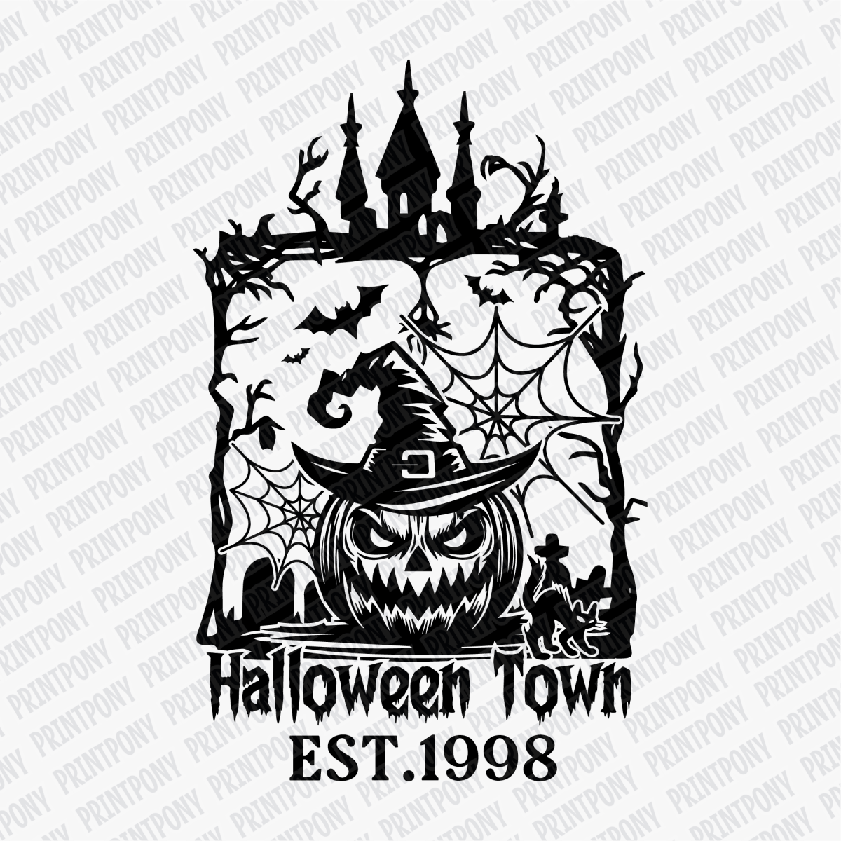 Halloween Town EST. 1989 DTF transfer - PrintPony