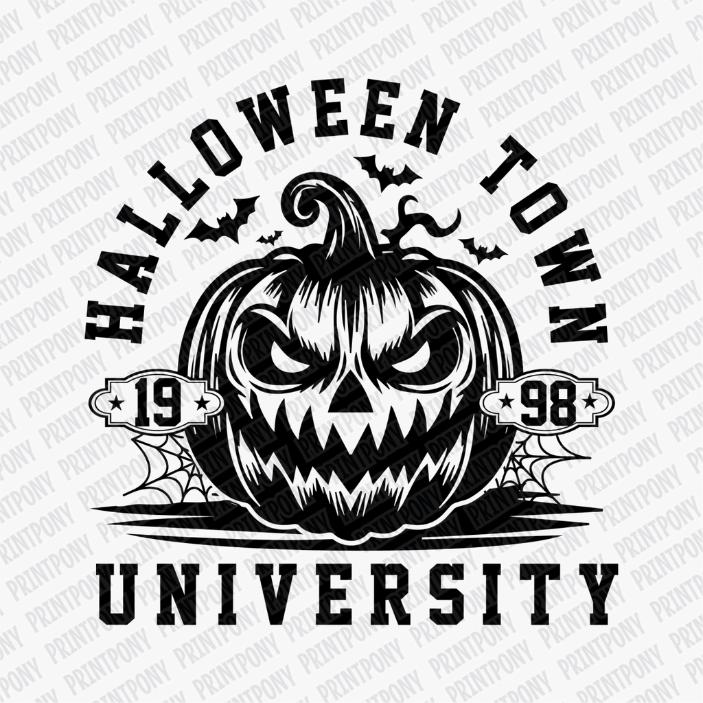Halloween Town University 1998 DTF transfer - PrintPony
