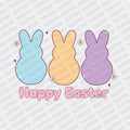 Happy Easter Bunnies - Easter DTF Transfer - PrintPony