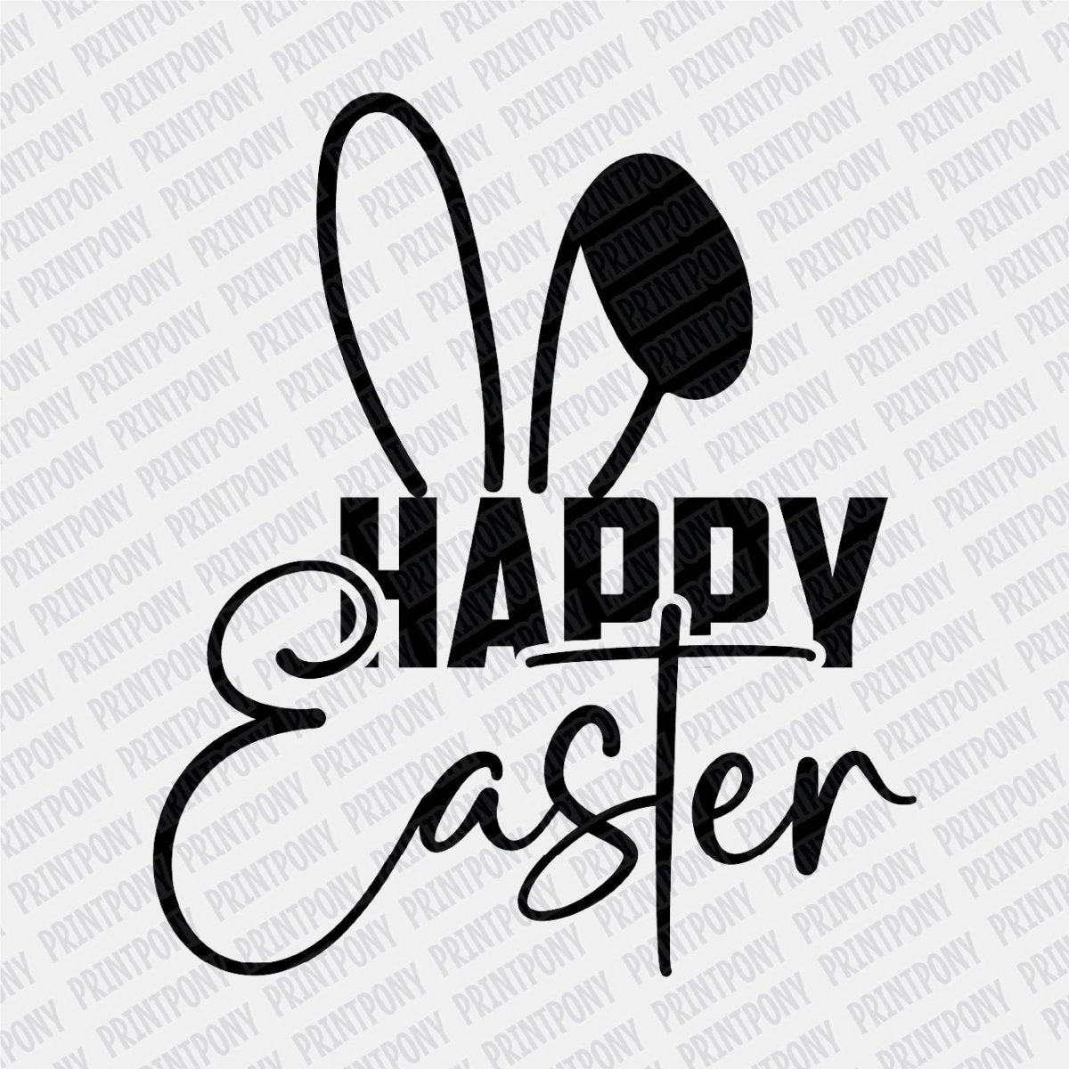 Happy Easter DTF transfer - PrintPony
