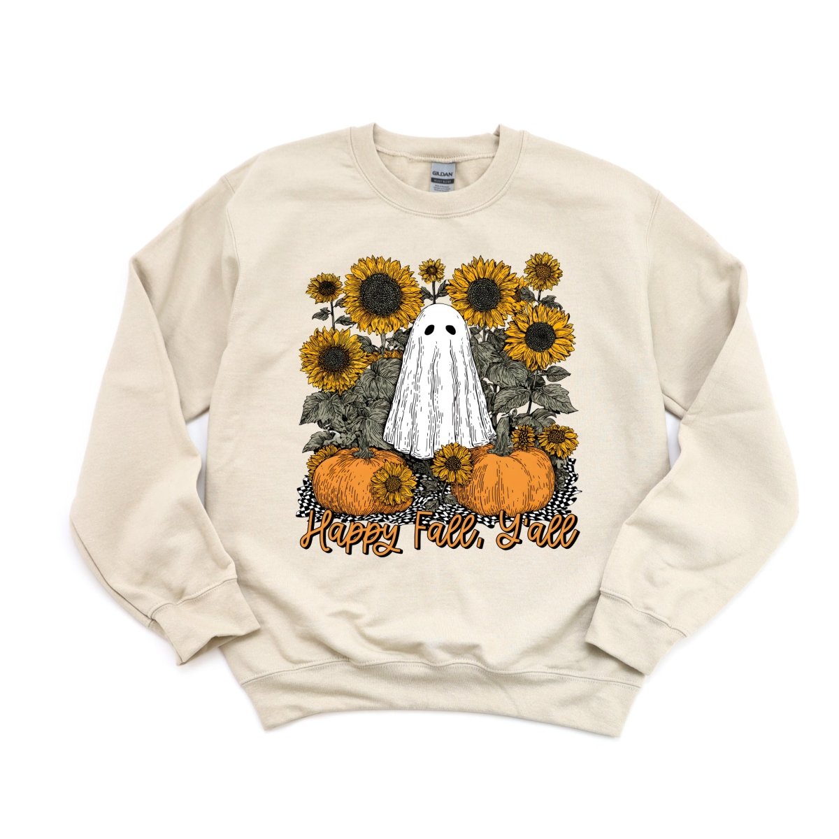Happy Fall Y'all Ghost and pumpkins - DTF Transfer - PrintPony™