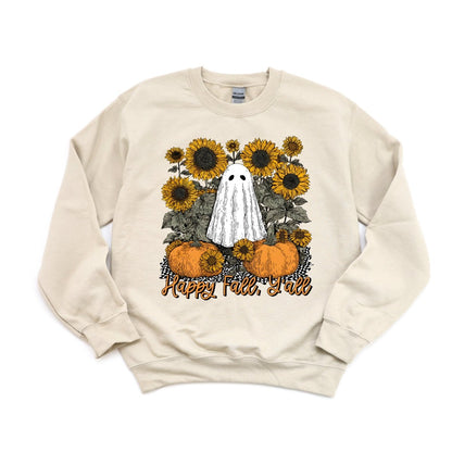 Happy Fall Y'all Ghost and pumpkins - DTF Transfer - PrintPony™