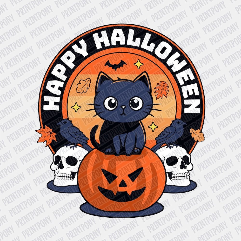 Happy Halloween DTF transfer - PrintPony