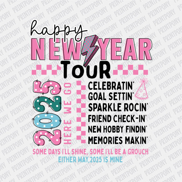 Happy New Year Tour DTF Transfer - Print Pony™