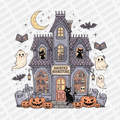Haunted Bookstore Halloween DTF Transfer - PrintPony