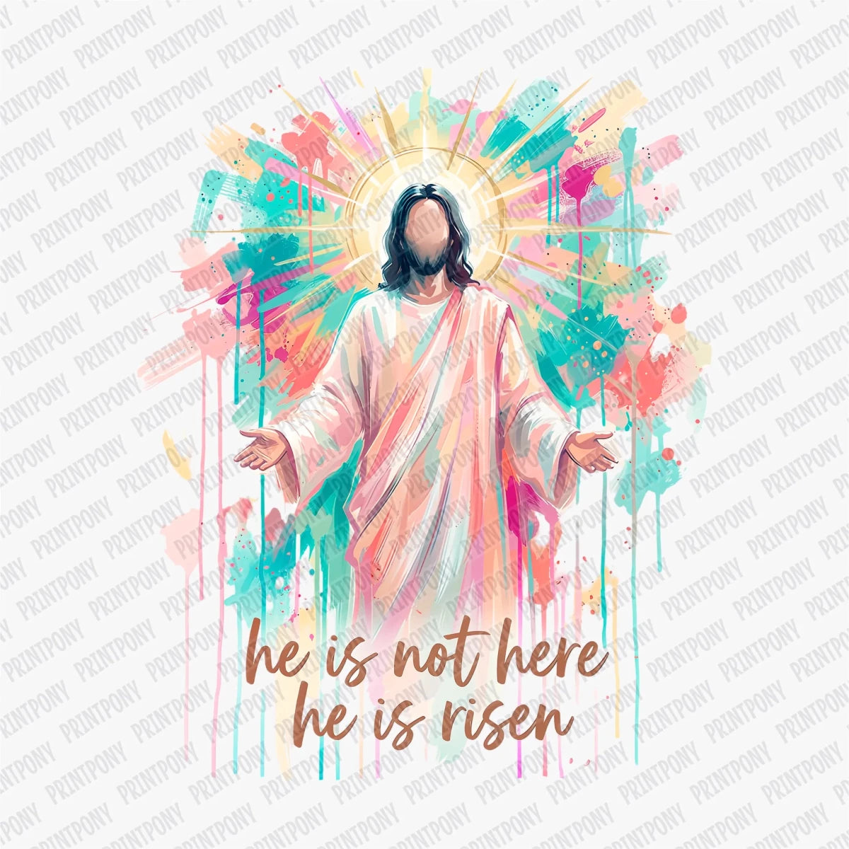 He Is not Here, He Is Risen DTF Transfer - PrintPony