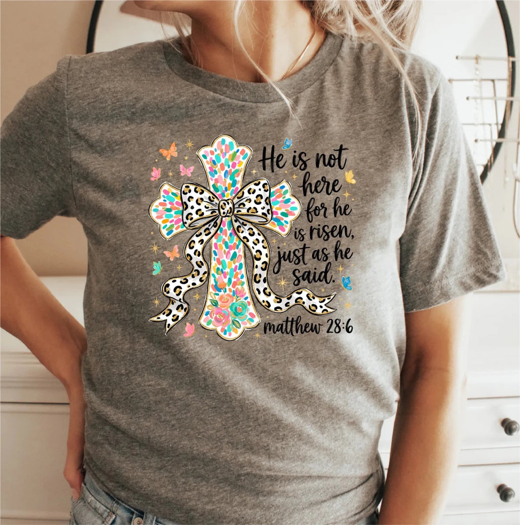 He Is Risen Cross DTF Transfer - PrintPony