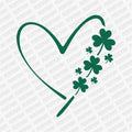 Heart with Clovers DTF Transfer - PrintPony