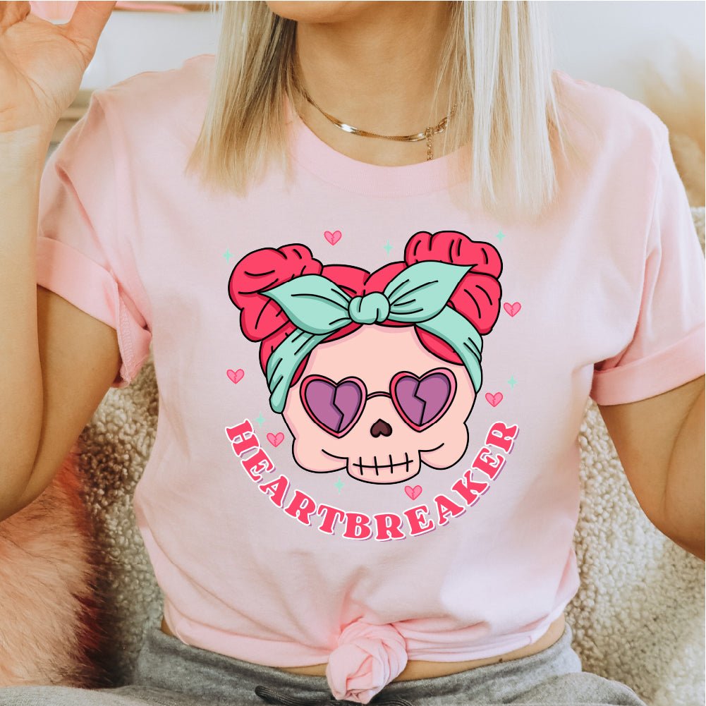 Heartbreaker Skeleton Valentines DTF Transfer - PrintPony