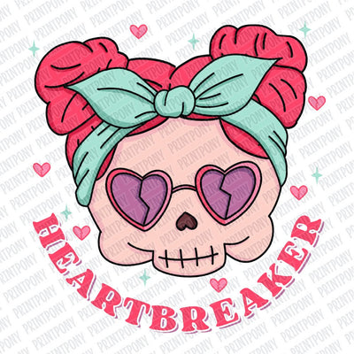 Heartbreaker Skeleton Valentines DTF Transfer - Print Pony™