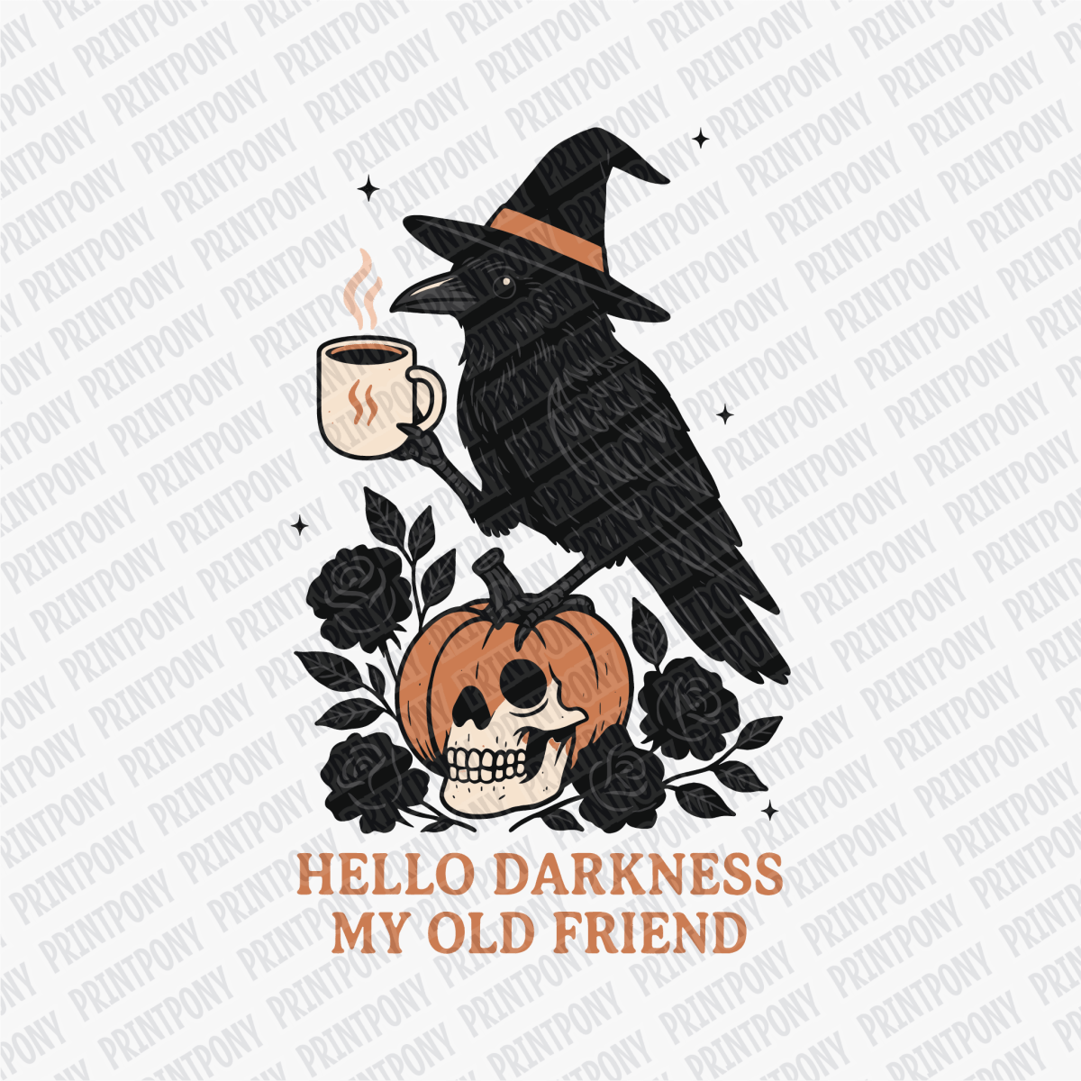 Hello Darkness, My Old Friend DTF Transfer - PrintPony