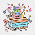 Helping Little Minds Grow Floral DTF Transfer - PrintPony