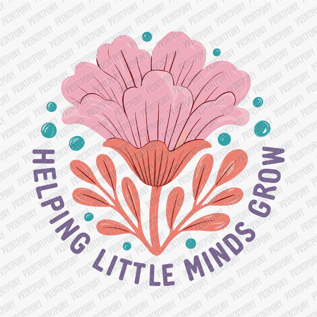 Helping Little Minds Grow DTF Transfer