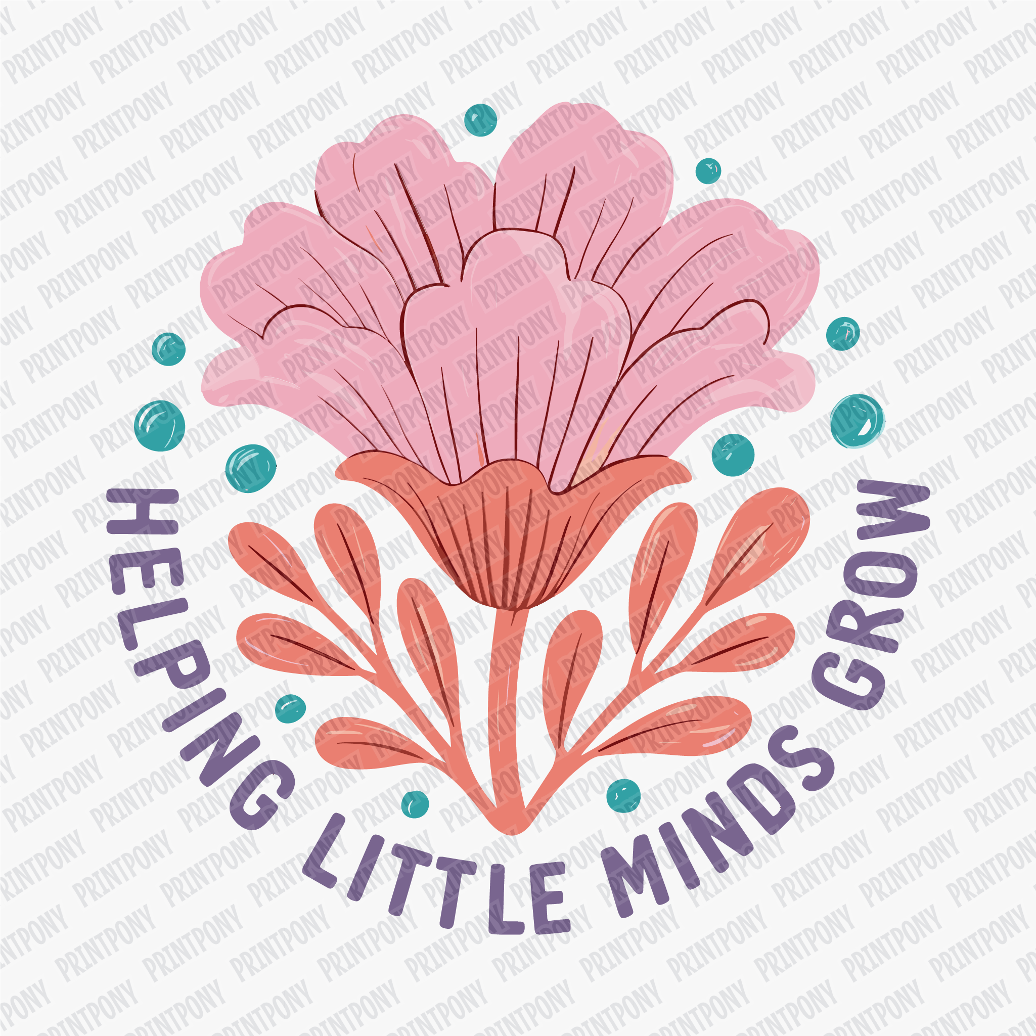 Helping Little Minds Grow DTF Transfer