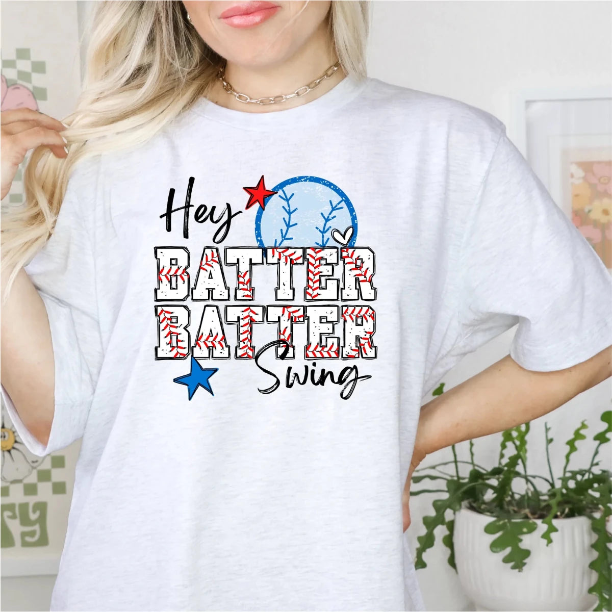 Hey Batter, Batter, Swing DTF Transfer - PrintPony