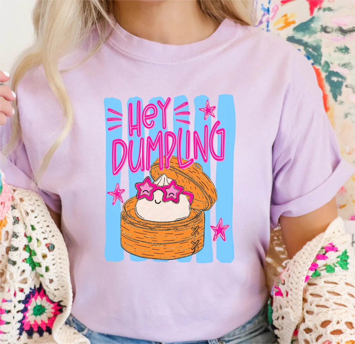 Hey Dumpling DTF transfer - PrintPony