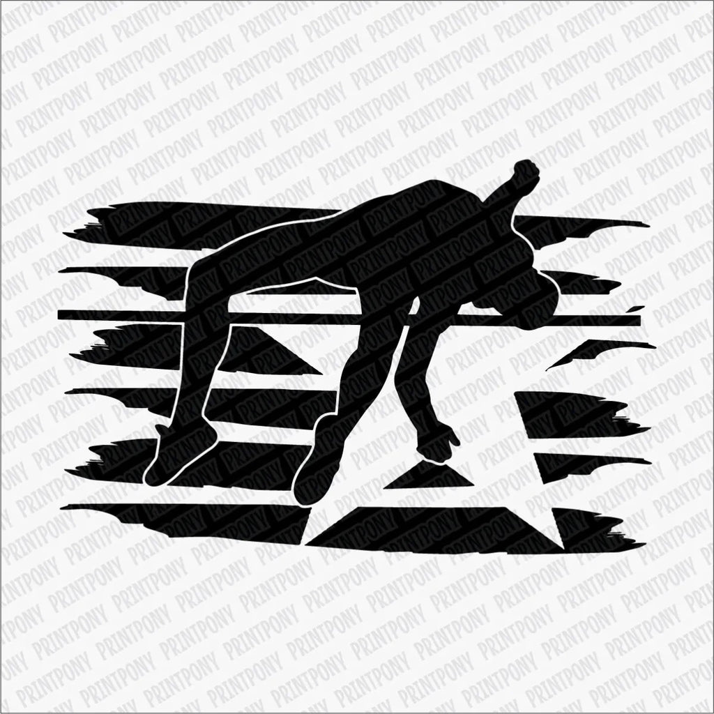 High Jump (Black) DTF Transfer - PrintPony