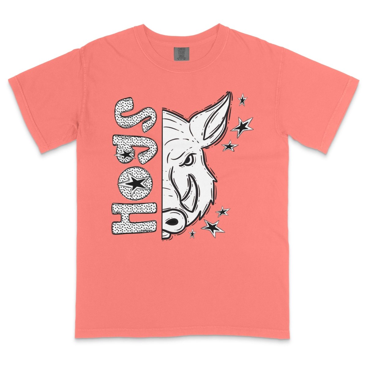 Hogs Mascot Dotted Design DTF Transfer - PrintPony