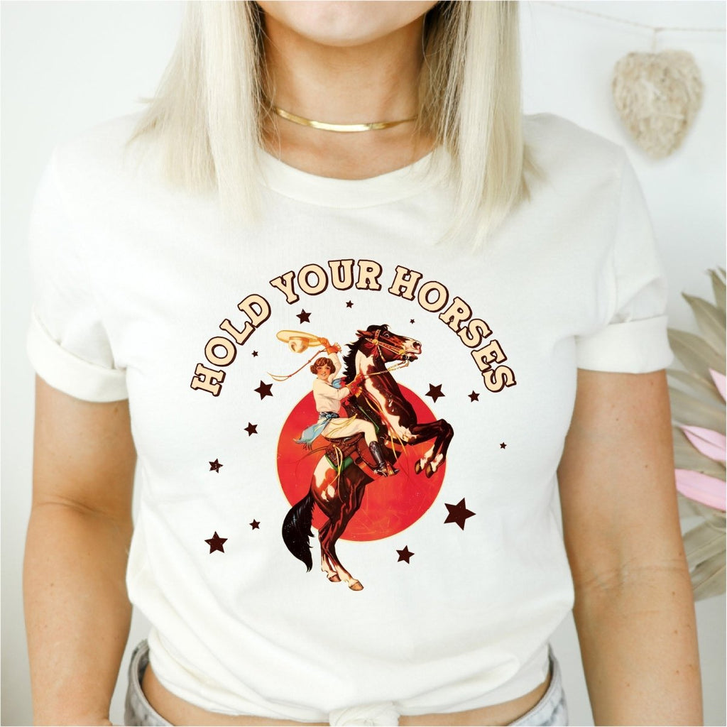 Hold Your Horses Western DTF Transfer - PrintPony