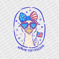 Honkin for Freedom Patriotic DTF transfer - PrintPony