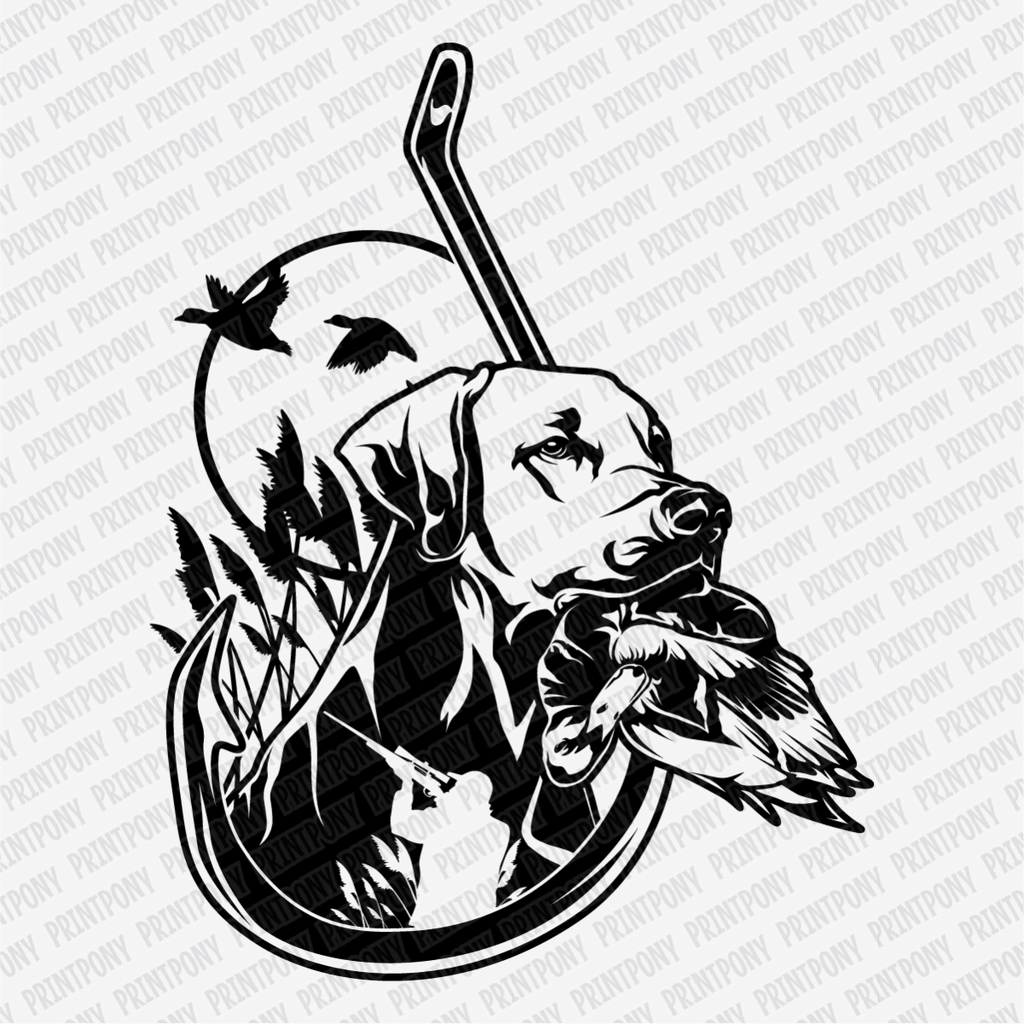 Hook & Hunt ‚Äì Retriever DTF Transfer - PrintPony¬Æ