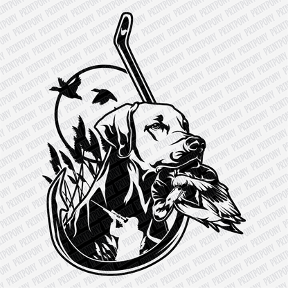 Hook & Hunt – Retriever DTF Transfer - PrintPony®