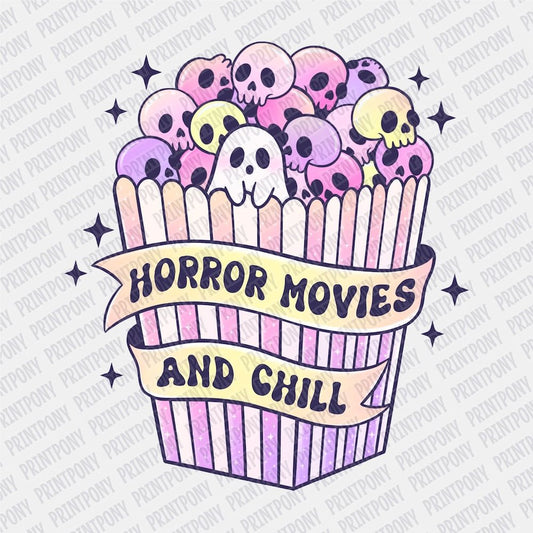 Horror Movies and Chill DTF transfer - PrintPony