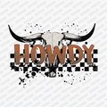 Howdy Cow Skull Western DTF Transfer - PrintPony™