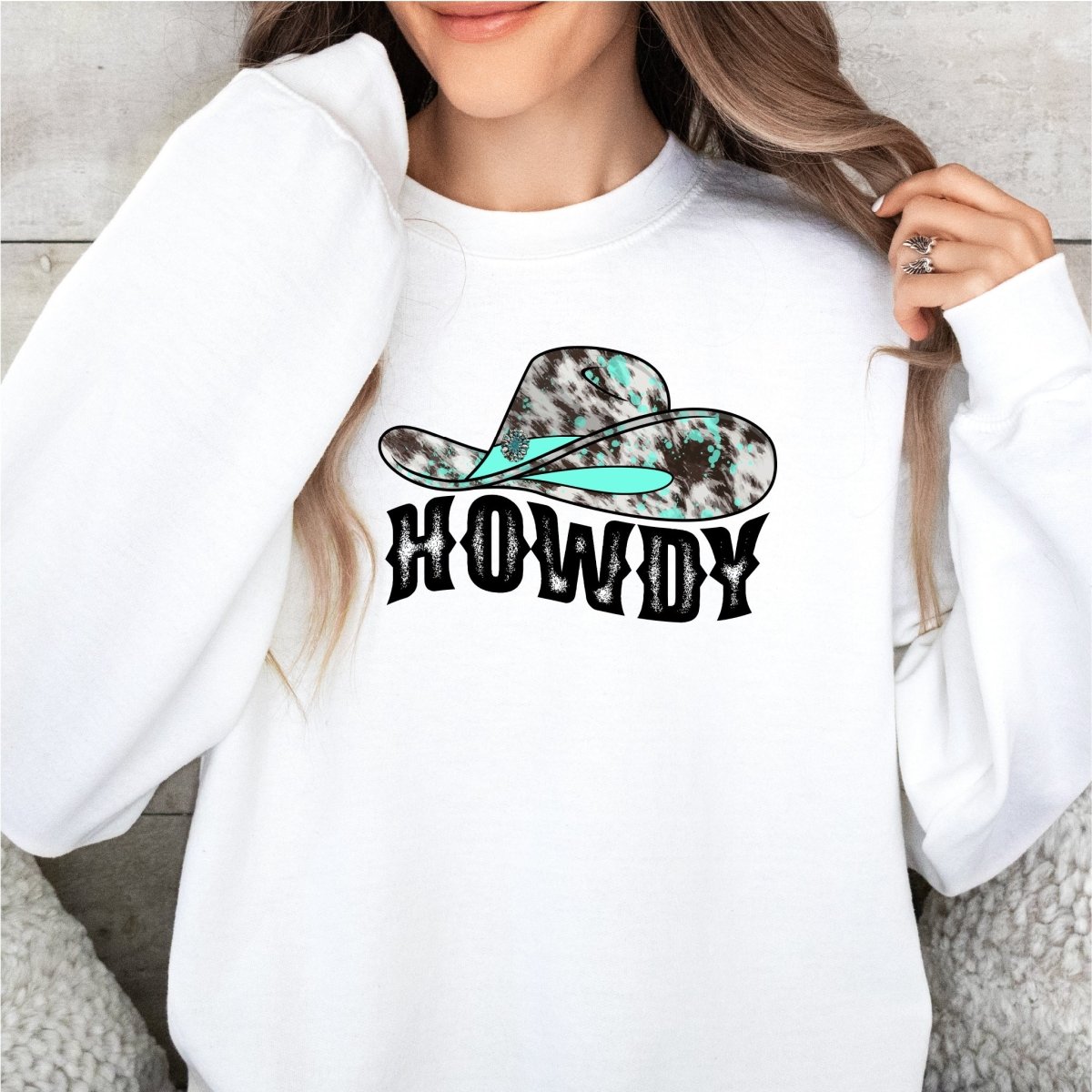 Howdy Cowgirl Hat Design DTF Transfer - PrintPony