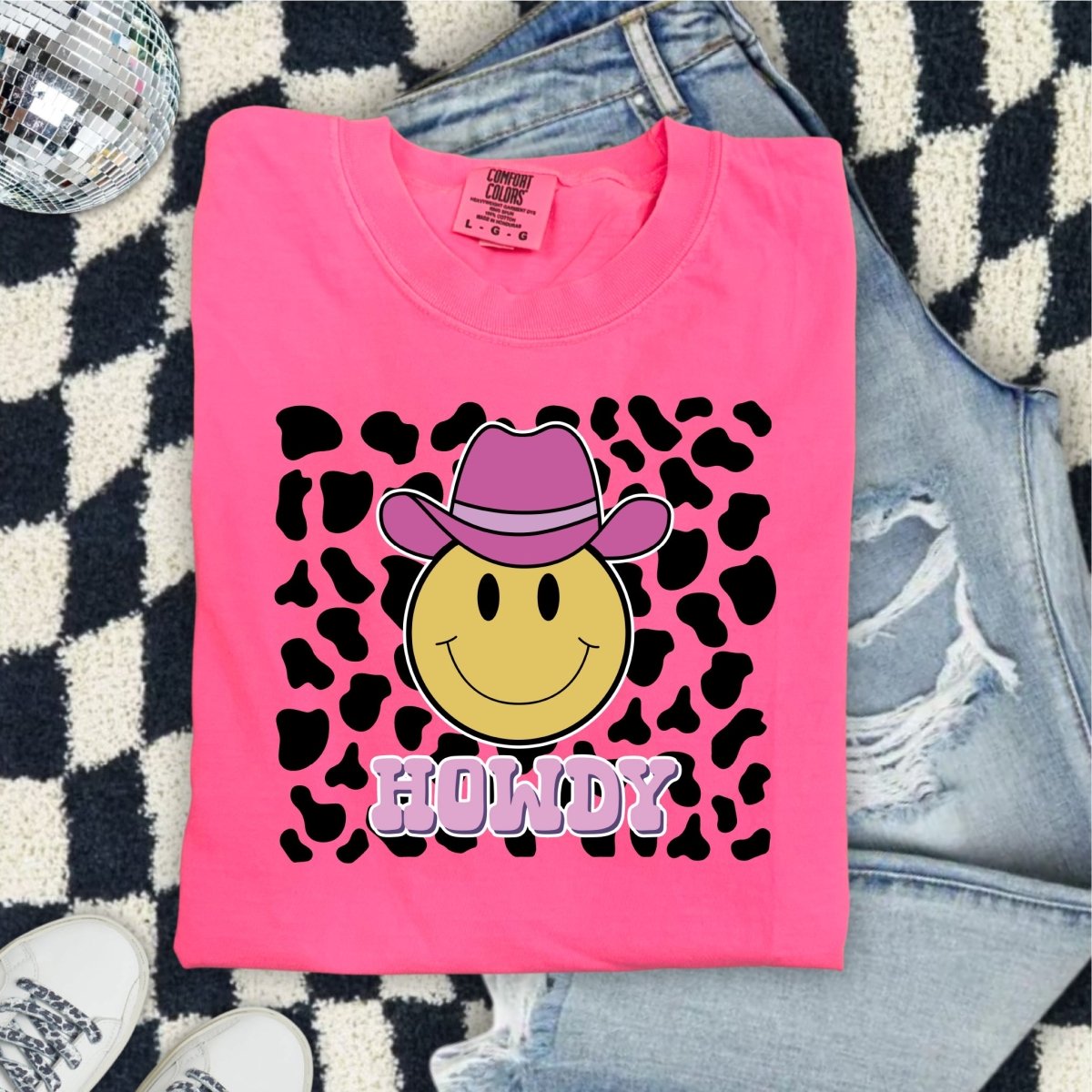 Howdy Smiley DTF Transfer - PrintPony