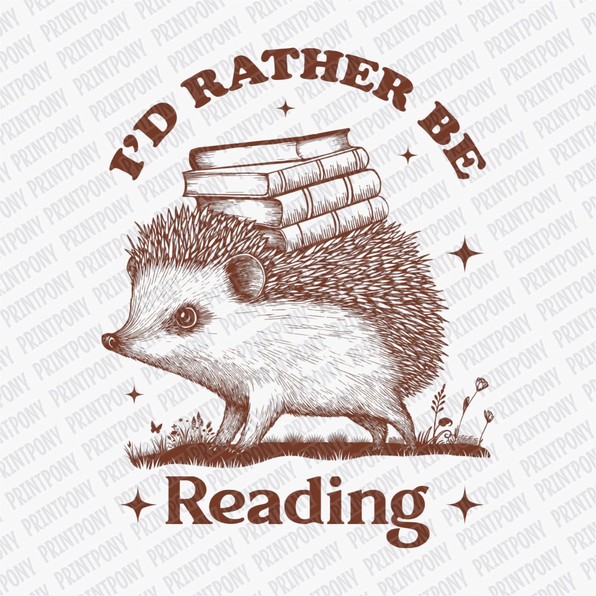 I'd Rather be Reading - DTF Transfer - PrintPony®