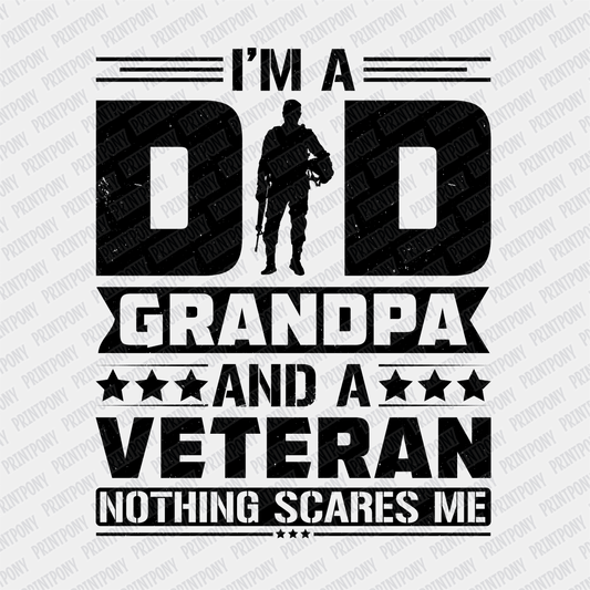 I'm a Dad, Grandpa, and a Vet DTF Transfer - PrintPony®