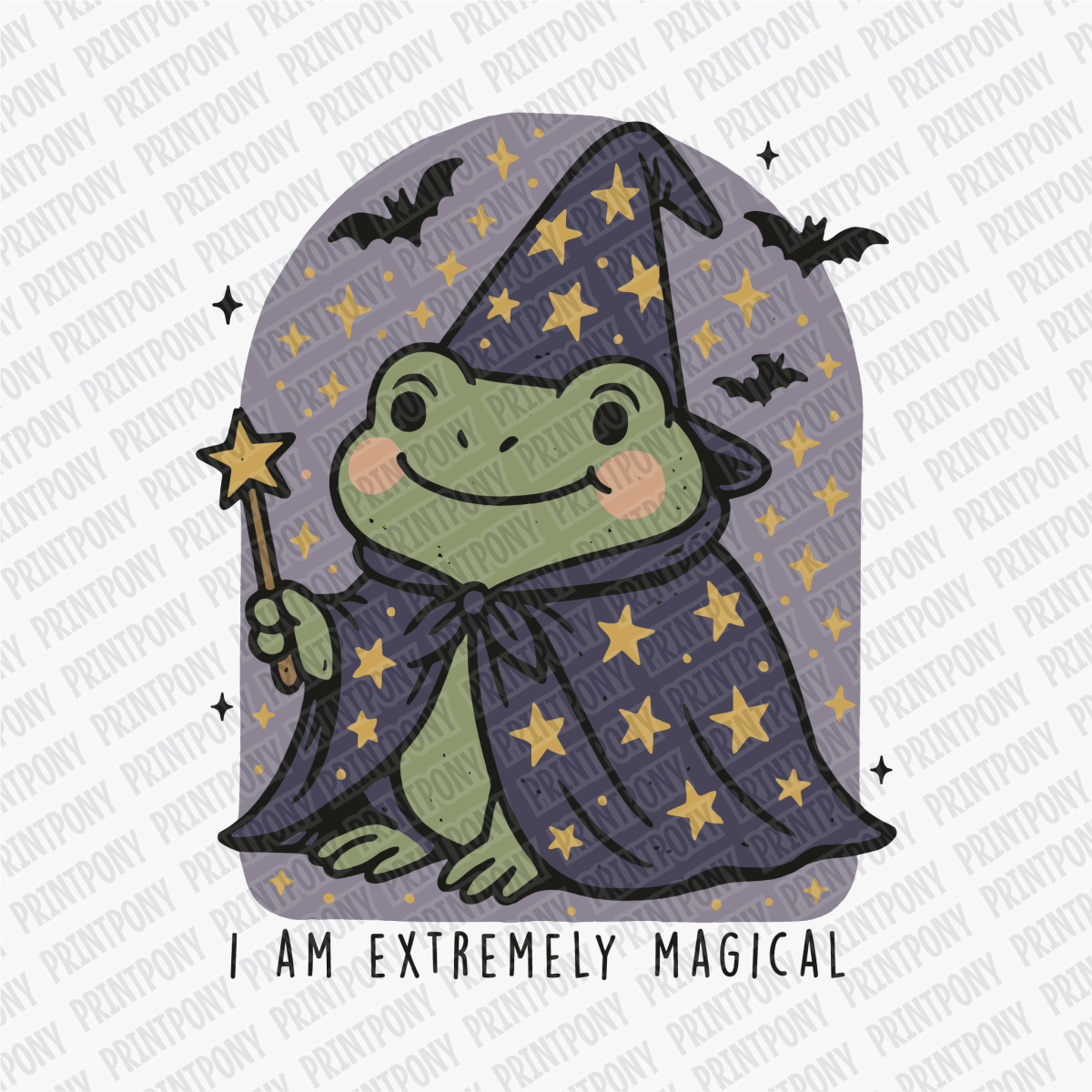 I'm Extremely Magical Toad Halloween DTF Transfer - PrintPony
