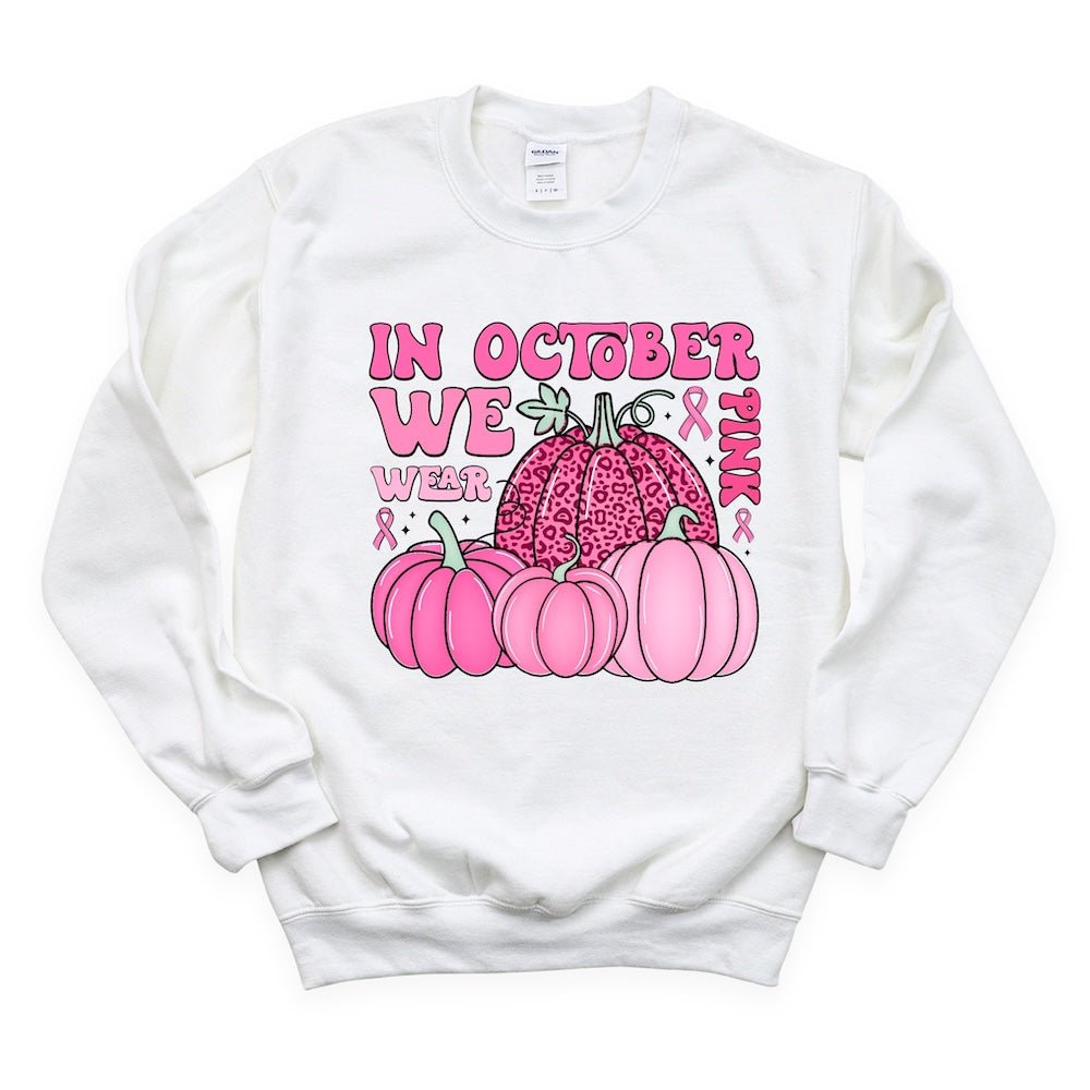 In October, We Wear Pink (Pumpkins) DTF transfer - PrintPony