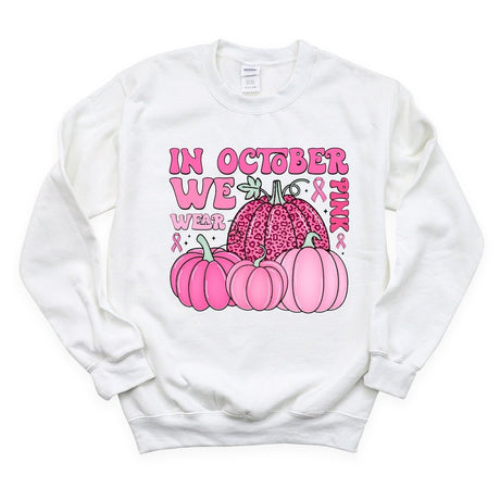 In October, We Wear Pink (Pumpkins) DTF transfer - Print Pony™